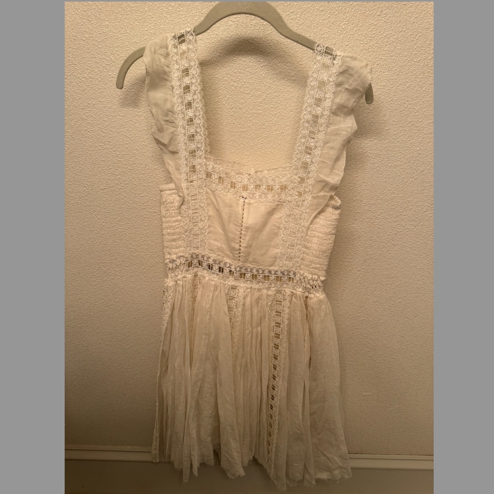 Cream Free People Lacey Dress